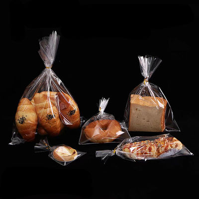 Industrial Food OPP LDPE Wicket Bread Loaf Bags Custom Print For Bakery Storage