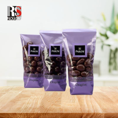 Custom Chocolate Mylar Packaging Bags Foldable Resealable Stand Up Zip Lock Pouch
