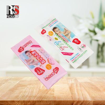 Gravure Printing Plastic Stand Up Packaging Bags For Towelettes Packing