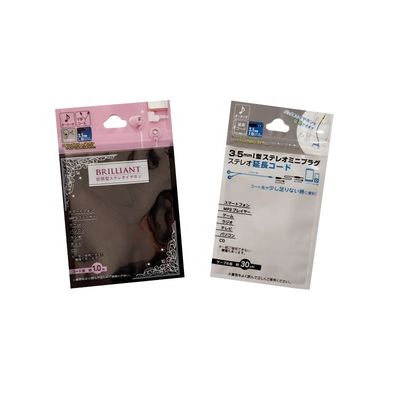 Wire Line Packaging Clear Stand Up Zipper Bag Moisture Proof For USB Cable Packing