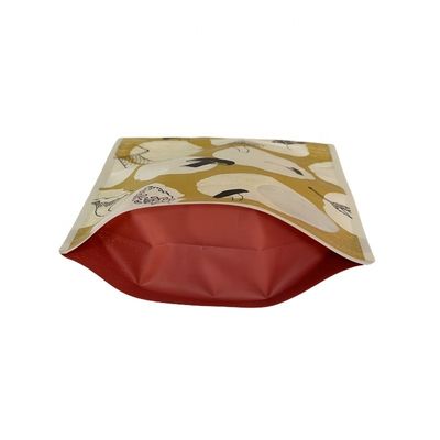Custom Order Eight Side Seal Flat Bottom Stand Up Packaging Bags For Breakfast Cereal