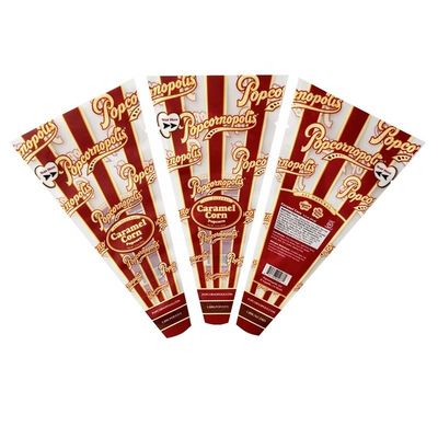 Heat Seal Plastic Laminated Poly Bag Triangle Shape Custom Printing For Candy