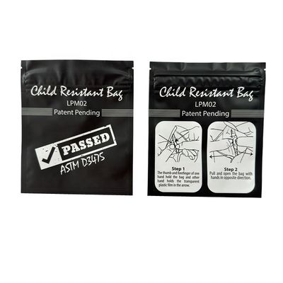 Custom Print Plastic MOPP / VMPET / PE Child Proof Pouch For Smell Proof Cookie Packaging