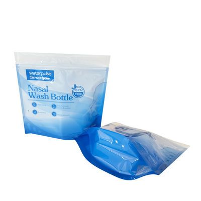 Foldable Resealable Zip Seal Mylar Bags With Frosted Window Heat Seal Logo Printing