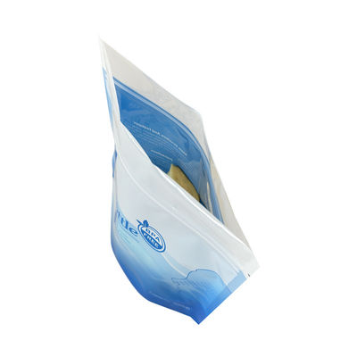 Foldable Resealable Zip Seal Mylar Bags With Frosted Window Heat Seal Logo Printing