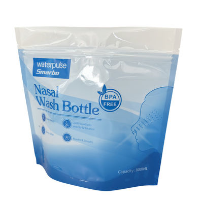 Foldable Resealable Zip Seal Mylar Bags With Frosted Window Heat Seal Logo Printing