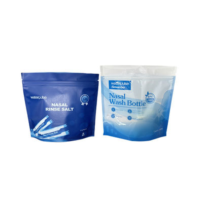 Foldable Resealable Zip Seal Mylar Bags With Frosted Window Heat Seal Logo Printing