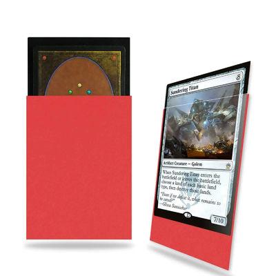Recyclable Material Card Sleeves Strong Wear Resistance Customized Pattern
