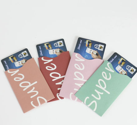Wholesale RFID Card Sleeve Portable Anti-Theft Brush ID Card Holder