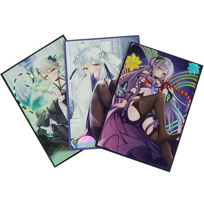 Customized Holo Printing Art Yugioh MTG TCG Hologram Anime Custom Trading Board Game Card Sleeves