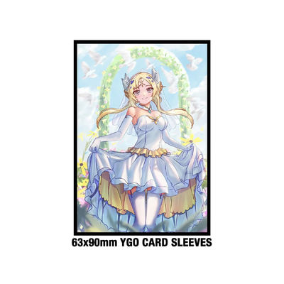 Custom Anime Yugioh Standard Size 62x89mm Solid Art Printed Game Plastic Trading Card Sleeves