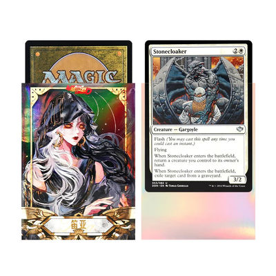 Custom Holographic Art Tcg Card Sleeves Protective Sleeves For Trading Card Game