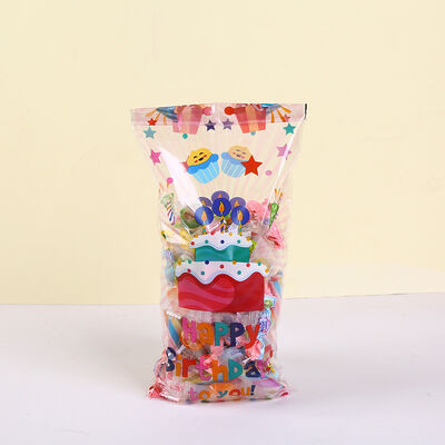 Hot Sale Custom Printing clear Cello Candy Gummy Jelly Bag  Party  Birthday Loot Packaging Bags