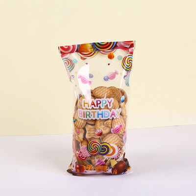 China Manufacture Custom Printing clear Transparent Cello Candy Party  Birthday Loot Chocolates Confecioneries Bags