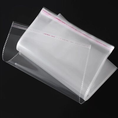 Customized T-shirt Packaging Transparent Clear Opp Plastic Bags With Self Adhesive