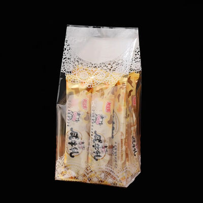 Christmas Promotional Cellophane Candy Bags winter snowflake holiday Treat Bags Bread Cookie bags