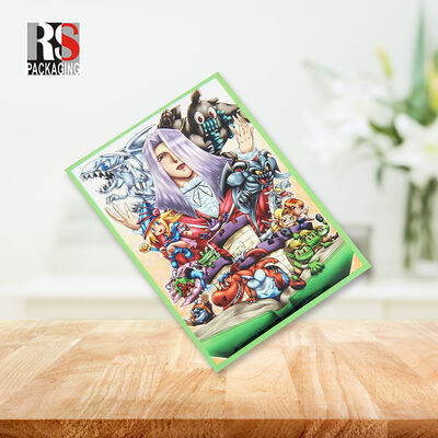 Shield 66mmx91mm Holographic Anime Game Yugioh Trading Tgc Black Border Card Sleeves