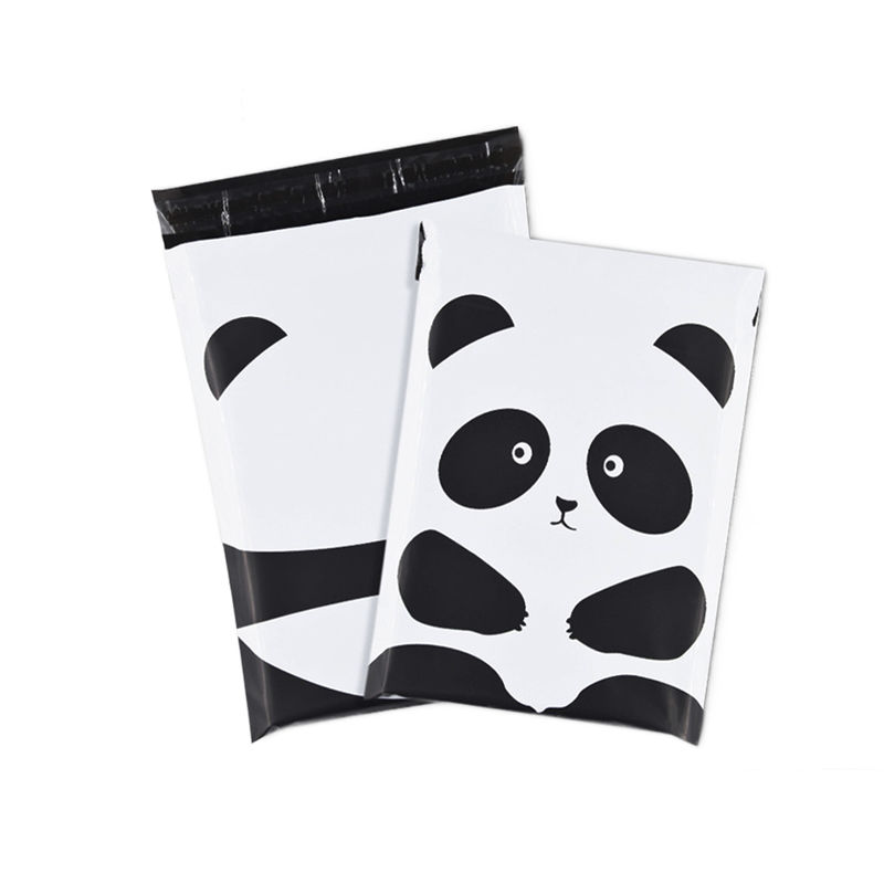 Gravure Printing Fan Folded Auto Bags Pre Opened Poly Mailer Bag For Shipping