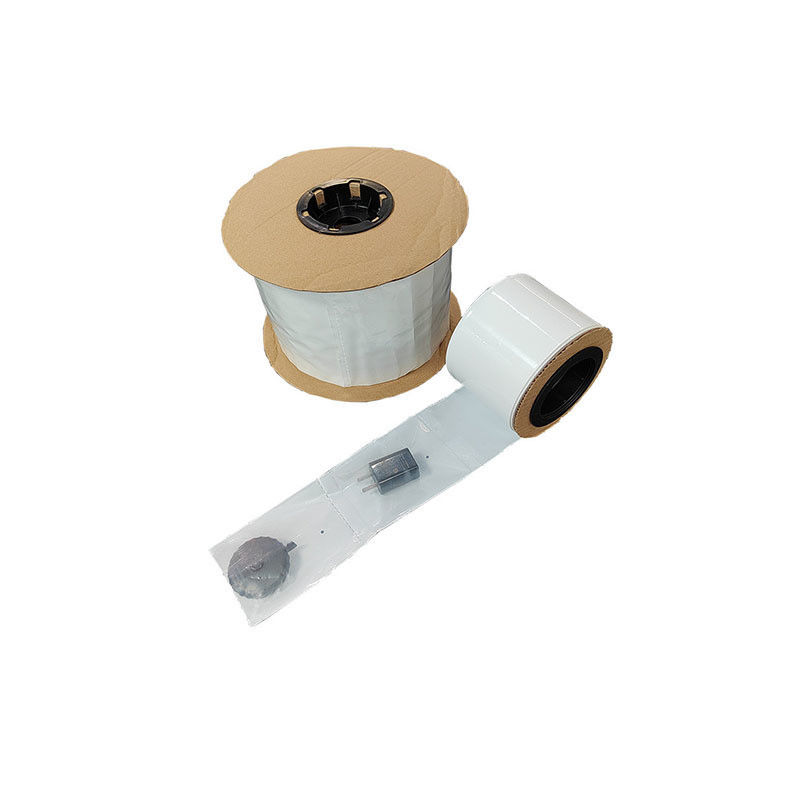 8X10" 2 Mil White Back Pre Opened Poly Bags On A Roll Perforated For Easy Dispensing