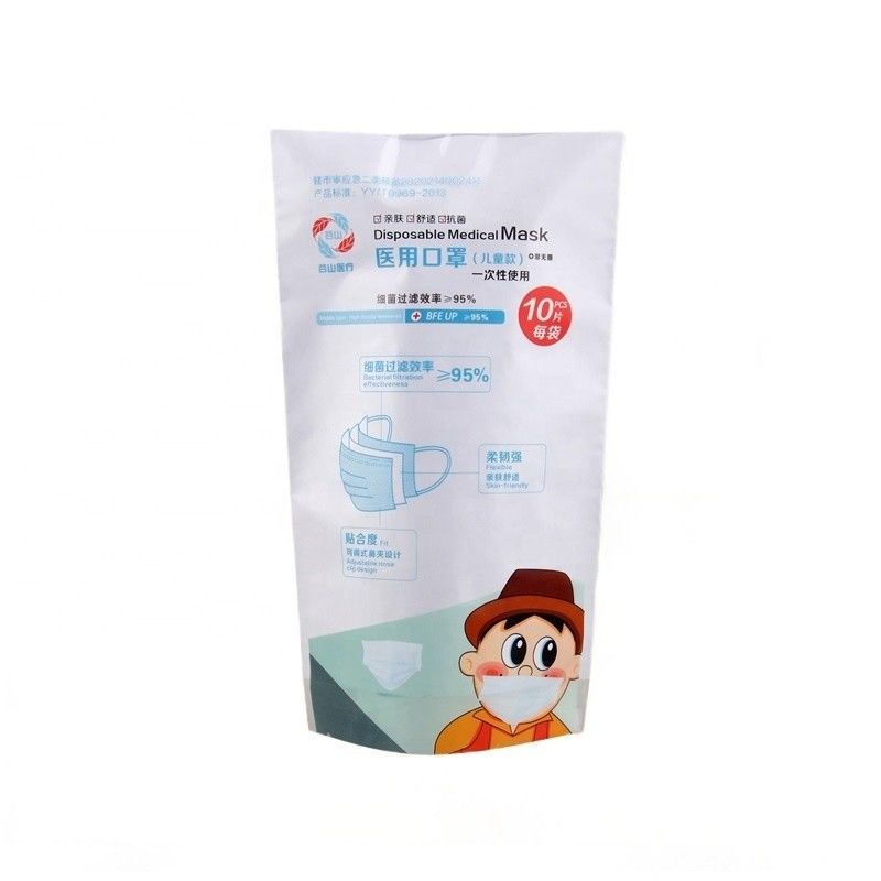 Zipper Seal Printed Poly Bag Stand Up Pouch Plastic Socks Packaging Bag Moisture Proof