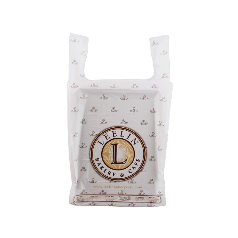 Customized Size Die Cut Handle Plastic Bags T Shirt Shopping Bags For Leisure