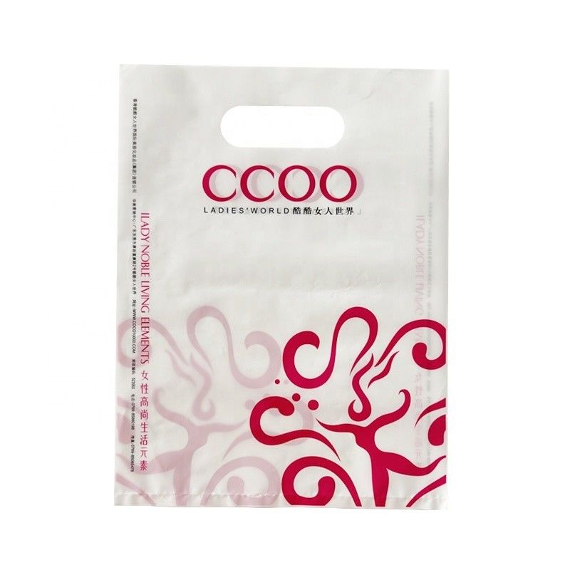 Opaque LDPE Die Cut Handle Shopping Bag Plastic Retail Shopping Bag Customized Logo