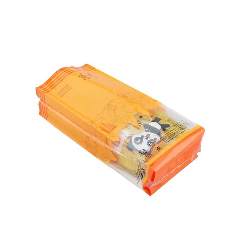 Clear Or Customized Colors Square Bottom Bag With Customized Printed LOGO Twise Handle