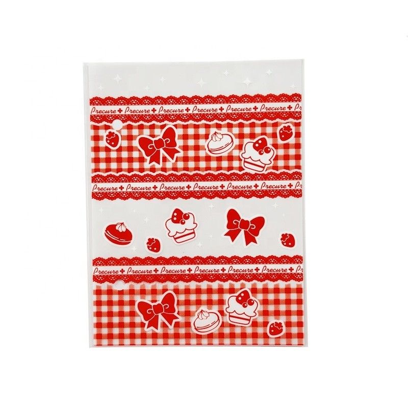 Chocolate Packing Opp Header Bag Self Adhesive Seal Clear OPP Cello Bag For Snacks