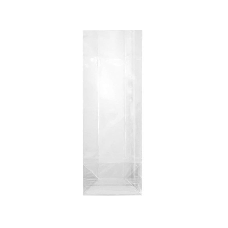 Clear Flat Bottom Side Gusset Bag Cellophane Bags For Candy Cookie Bakery Packaging