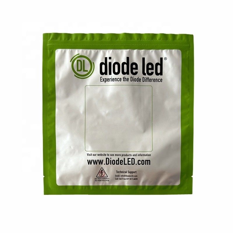 Custom Aluminum Foil LED Light Strip Packaging Anti Static Ziplock Bag With Tear Notches
