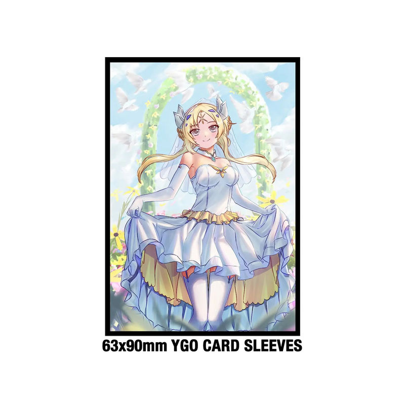 Custom Anime Yugioh Standard Size 62x89mm Solid Art Printed Game Plastic Trading Card Sleeves