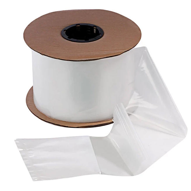 Side Load Bagging System Clear Pre Opened Side Pouch Bags On A Roll For FAS Sprint Revolution Automatic Packaging Machine