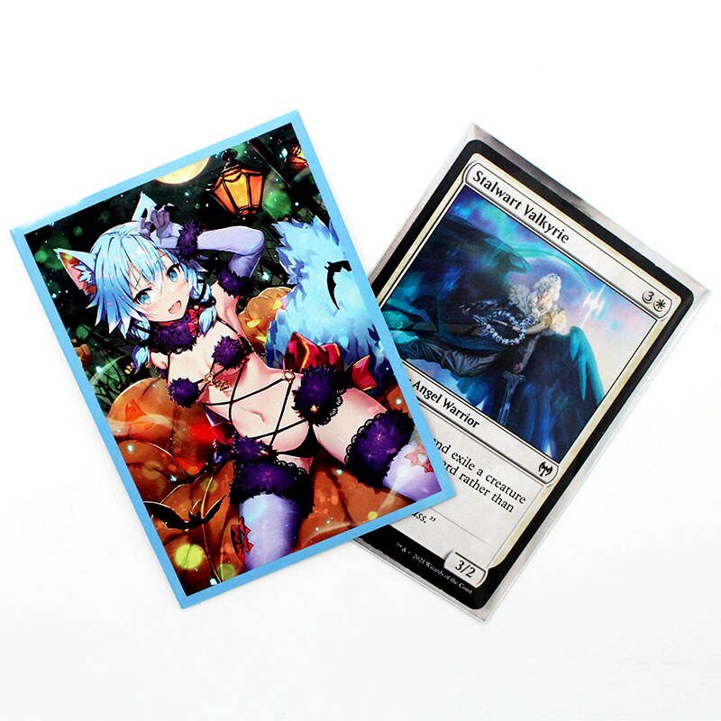 Design And Print Game And Anime Art Card Sleeves , Yugioh , MTG Game Card Sleeves With Matte And Laser Effects