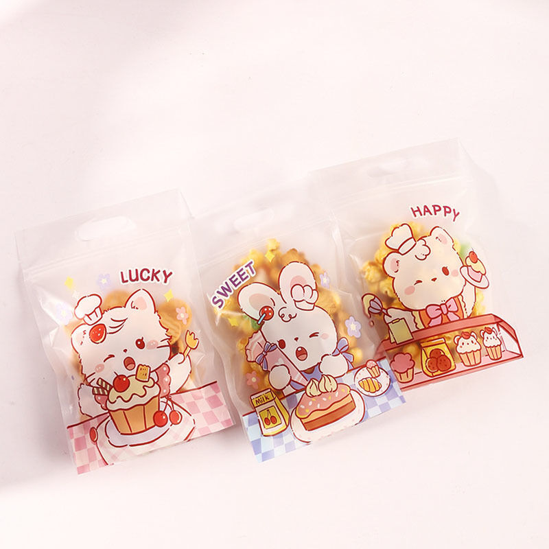 Cellophane Transparent OPP Packaging for Food Original Fruit Flavored Hard Candy Bag Cookie Candy Lollipop Pouch Sweets Pocket