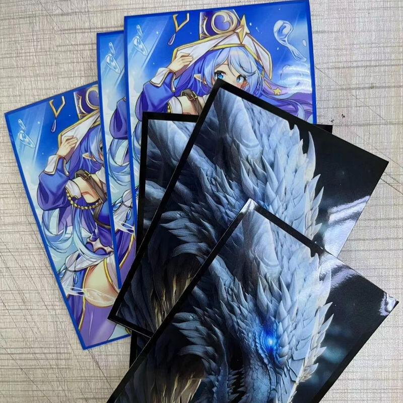 60PCS Art Anime Card Sleeves PKM  Shield Board Game Trading Cards Protective Sleeves Standard Size 67x92cm